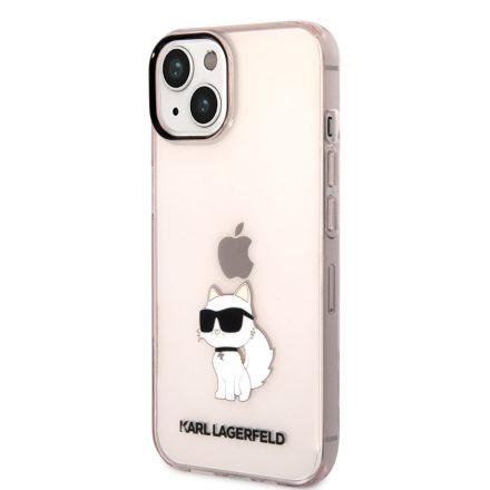 Apple iPhone 14 Plus KARL LAGERFELD KLHCP14MHNCHTCP TPU Hátlap - Rózsaszín