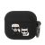 Apple Airpods 3 KARL LAGERFELD KLACA3SILKCK Liquid Silicon Tartó - Fekete