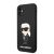 Apple iPhone 11/XR KARL LAGERFELD KLHC61SNIKBCK Liquid Hátlap - Fekete