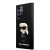 Samsung S23 Ultra KARL LAGERFELD KLHCS23LSNIKBCK Liquid Silicone Hátlap - Fekete