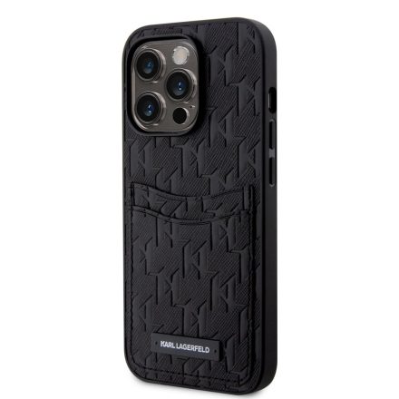 Apple iPhone 14 Pro KARL LAGERFELD KLHCP14LSAKLHPPK Hátlap - Fekete