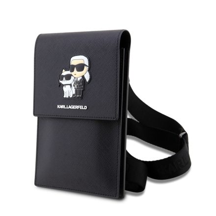KARL LAGERFELD KLWBSAKCPMK Univerzális Telefontartó Táska - Fekete