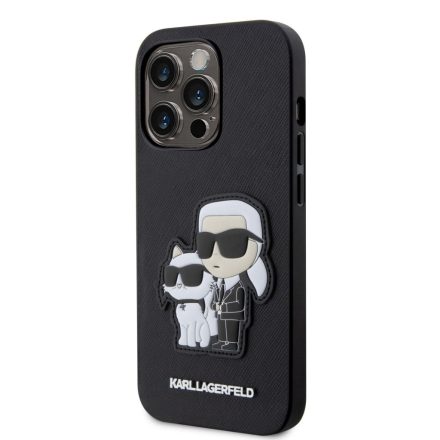 Apple iPhone 13 Pro KARL LAGERFELD KLHCP13LSANKCPK Hátlap - Fekete