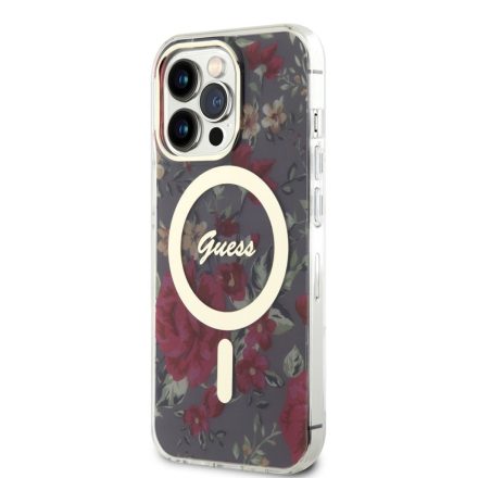 Apple iPhone 13 Pro GUESS GUHMP13LHCFWSA MagSafe Hátlap - Khaki