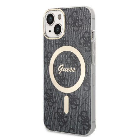 Apple iPhone 13 GUESS GUHMP13MH4STK MagSafe Hátlap - Fekete