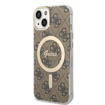 Apple iPhone 13 GUESS GUHMP13MH4STW MagSafe Hátlap - Barna