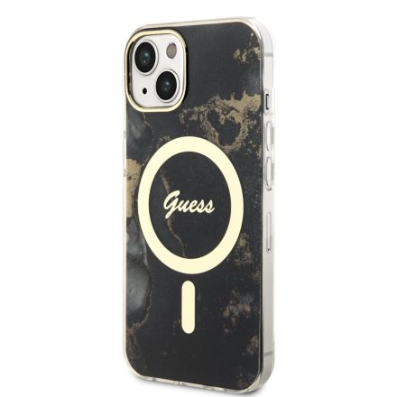 Apple iPhone 13 GUESS GUHMP13MHTMRSK MagSafe Hátlap - Fekete