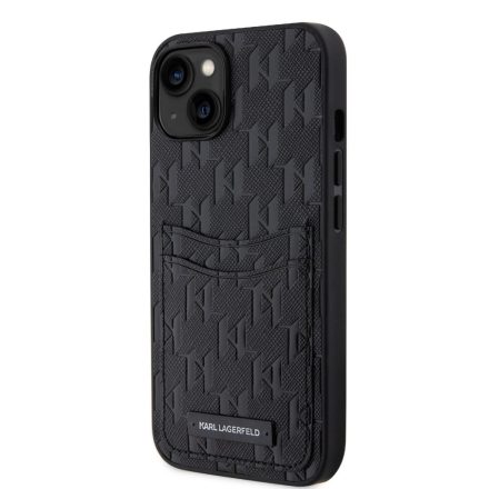 Apple iPhone 13 KARL LAGERFELD KLHCP13MSAKLHPPK Hátlap - Fekete