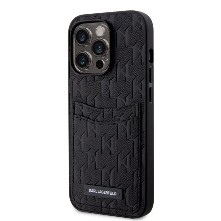 Apple iPhone 13 Pro KARL LAGERFELD KLHCP13LSAKLHPPK Hátlap - Fekete