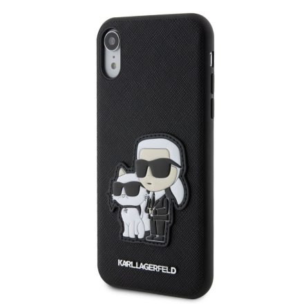 Apple iPhone XR KARL LAGERFELD KLHCI61SANKCPK Hátlap - Fekete