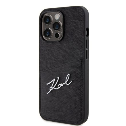 Apple iPhone 13 Pro KARL LAGERFELD KLHCP13LSAPKSK Hátlap - Fekete