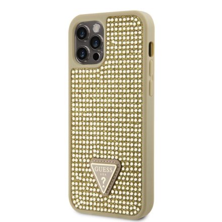 Apple iPhone 12/12 Pro GUESS GUHCP12MHDGTPD Hátlap - Arany