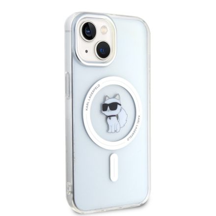 Apple iPhone 15 KARL LAGERFELD KLHMP15SHFCCNOT Magsafe IML Hátlap - Átlátszó