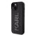 Apple iPhone 15 KARL LAGERFELD KLHCP15S3DMBKCK Glitter Hátlap - Fekete