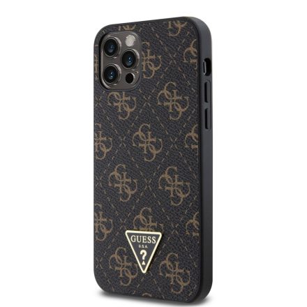 Apple iPhone 12 Pro Max GUESS GUHCP12LPG4GPK Hátlap - Fekete