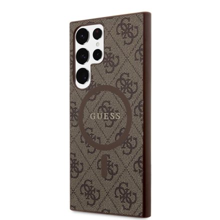 Samsung S24 Ultra GUESS GUHMS24LG4GFRW MagSafe Hátlap - Barna