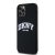 Apple iPhone 12/12 Pro DKNY DKHMP12MSNYACH Liquid Silicon MagSafe Hátlap - Fekete