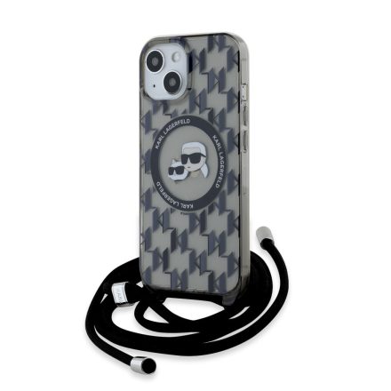 Apple iPhone 15 KARL LAGERFELD KLHMP15SHCKCKLCK Magsafe IML Hátlap - Átlátszó