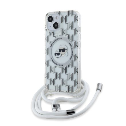 Apple iPhone 15 KARL LAGERFELD KLHMP15SHCKCKLCT Magsafe IML Hátlap - Átlátszó