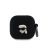 Apple Airpods 4 KARL LAGERFELD KLA4RUNIKK Liquid Silicon Tartó - Fekete
