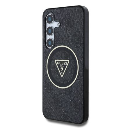 Samsung S25 Plus GUESS GUHMS25MHG4PRTGK MagSafe Hátlap - Fekete