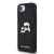 Apple iPhone 16e KARL LAGERFELD KLHCPSE4PFGKCPK Glitter Hátlap - Fekete