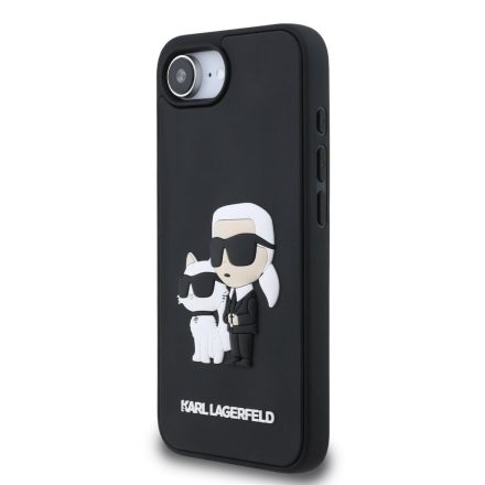 Apple iPhone 16e KARL LAGERFELD KLHCPSE43DRKCNK Hátlap - Fekete