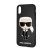 Apple iPhone X/XS KARL LAGERFELD KLHCPXKPUBK Bőr Hátlap - Fekete