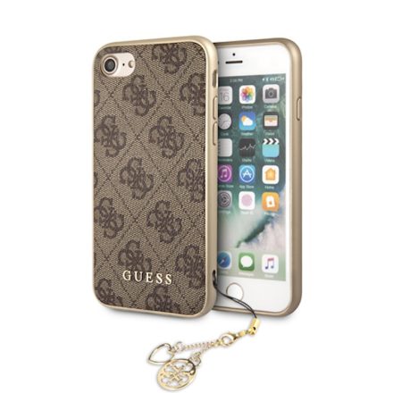 Apple iPhone 7/8/SE2 GUESS GUHCI8GF4GBR Hátlap - Barna