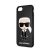 Apple iPhone 7/8/SE 2020/SE 2022 KARL KLHCI8KPUBK Bőr Hátlap - Fekete
