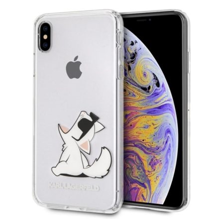 Apple iPhone XS Max KARL LAGERFELD KLHCI65CFNRC TPU Hátlap - Átlátszó
