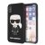 Apple iPhone XS Max KARL LAGERFELD KLHCI65SLFKBK Liquid Silicon Hátlap - Fekete