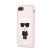 Apple iPhone 7/8/SE 2020/SE 2022 KARL LAGERFELD KLHCI8SLFKPI Liquid Silicon Hátlap - Púder Rózsaszín