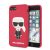 Apple iPhone 7/8/SE2 KARL LAGERFELD KLHCI8SLFKRE Liquid Hátlap - Piros