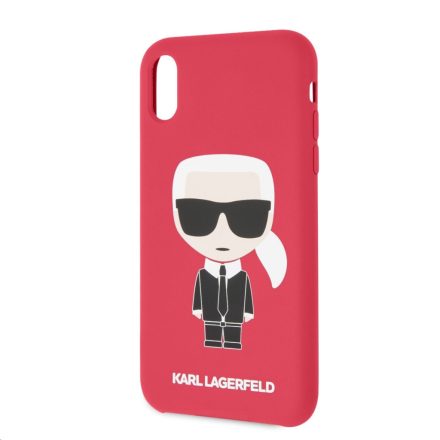 Apple iPhone XR KARL LAGERFELD KLHCI61SLFKRE Hátlap - Piros