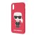 Apple iPhone XR KARL LAGERFELD KLHCI61SLFKRE Hátlap - Piros
