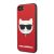 Apple iPhone 7/8/SE2 KARL LAGERFELD KLHCI8GLRE Bőr Hátlap - Piros