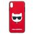 Apple iPhone XS Max KARL LAGERFELD KLHCI65GLRE Hátlap - Piros