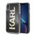 Apple iPhone XR KARL LAGERFELD KLHCI61KAGBK Liquid Glitter Hátlap - Fekete