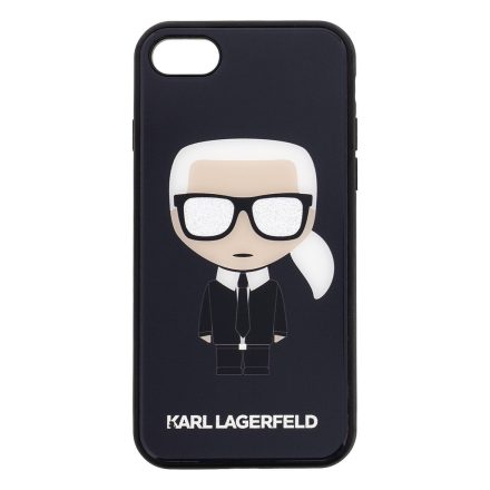 Apple iPhone 7/8/SE2 KARL LAGERFELD KLHCI8DLFKBK Hátlap - Fekete