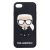 Apple iPhone 7/8/SE2 KARL LAGERFELD KLHCI8DLFKBK Hátlap - Fekete