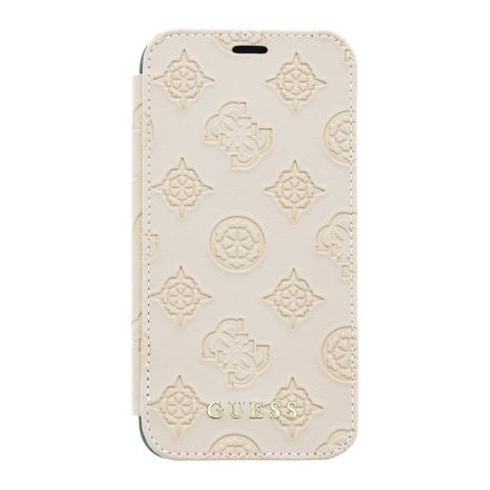 Apple iPhone X/XS GUESS GUFLPXPELLP Könyvtok - Bézs