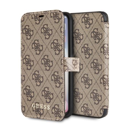 Apple iPhone X/XS GUESS GUFLBKPX4GB Könyvtok - Barna