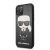 Apple iPhone 11/XR KARL LAGERFELD KLHCN61IKPUBK Bőr Hátlap - Fekete