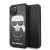 Apple iPhone 11 Pro Max KARL LAGERFELD KLHCN61IKPUBK Bőr Hátlap - Fekete