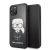 Apple iPhone 11 Pro KARL LAGERFELD KLHCN58DLFKBK Hátlap - Fekete