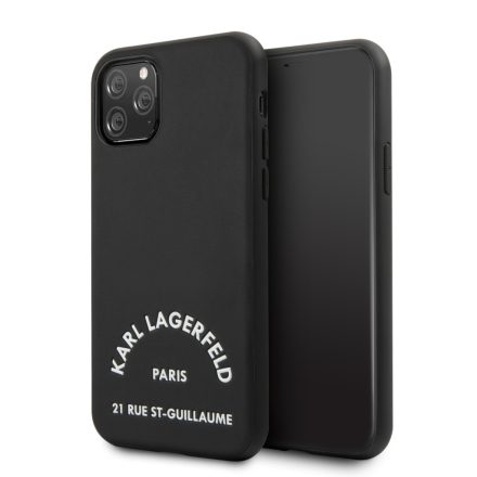 Apple iPhone 11 KARL LAGERFELD  KLHCN61NYBK Hátlap - Fekete