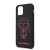 Apple iPhone 11 Pro Max KARL LAGERFELD KLHCN65SILFLPBK Liquid Silicon Hátlap - Fekete