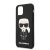 Apple iPhone 11/XR KARL LAGERFELD KLHCN61SLFKBK Liquid Silicon Hátlap - Fekete
