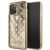 Apple iPhone 11 Pro MAX GUESS GUHCN65PEOLGGO Liquid Glitter TPU Hátlap - Arany